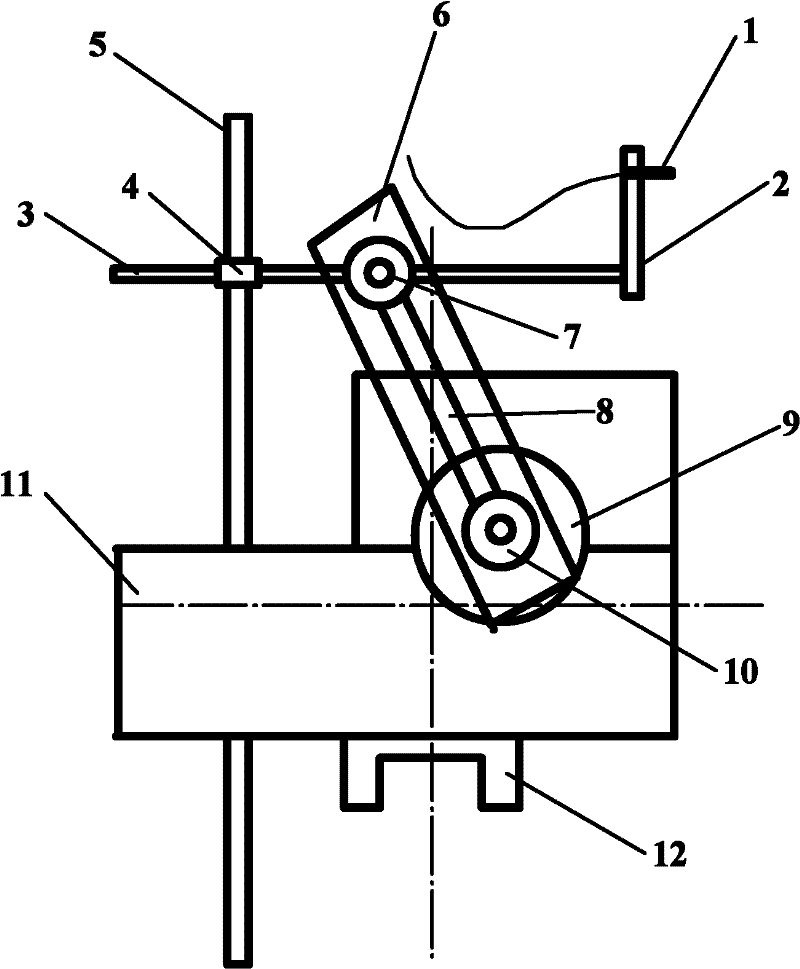 Metal magnetic memory signal acquisition device for R-angle position of waste crankshaft before remanufacturing
