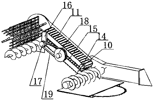 Rose branch trimmer combining wheels with caterpillar band