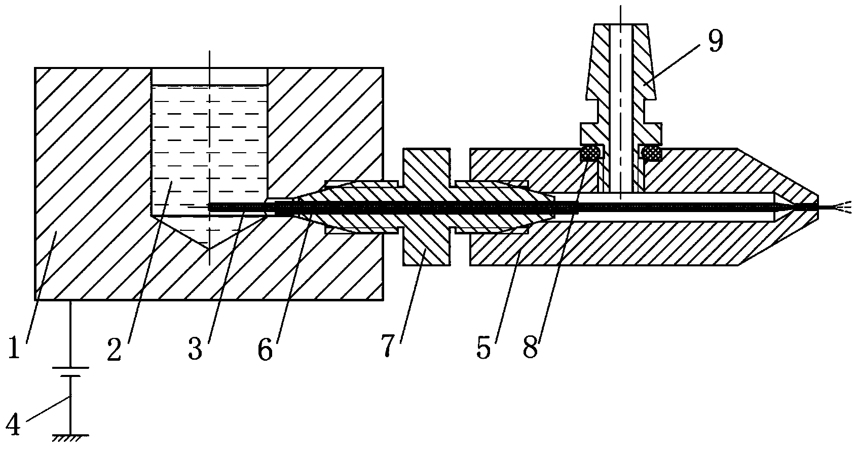 Portable electrospray ion source device and mass spectrometer