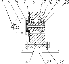 Rotary-forging forming and feeding device for internal thread pipe