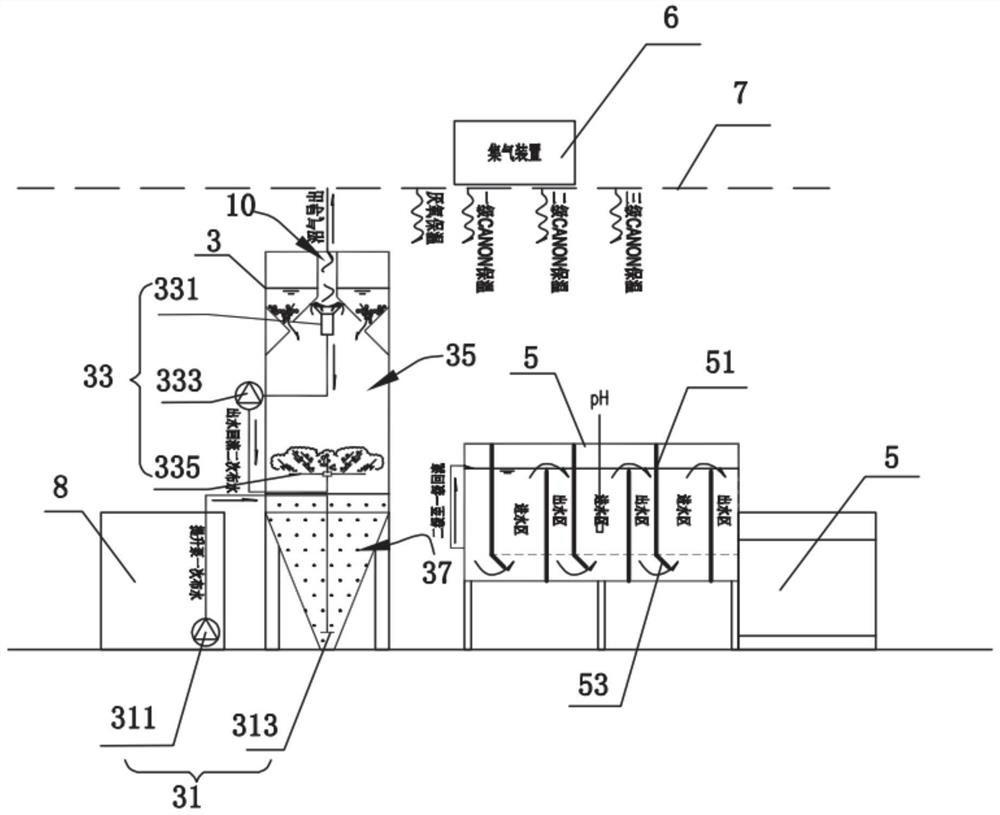 Breeding wastewater treatment device and process