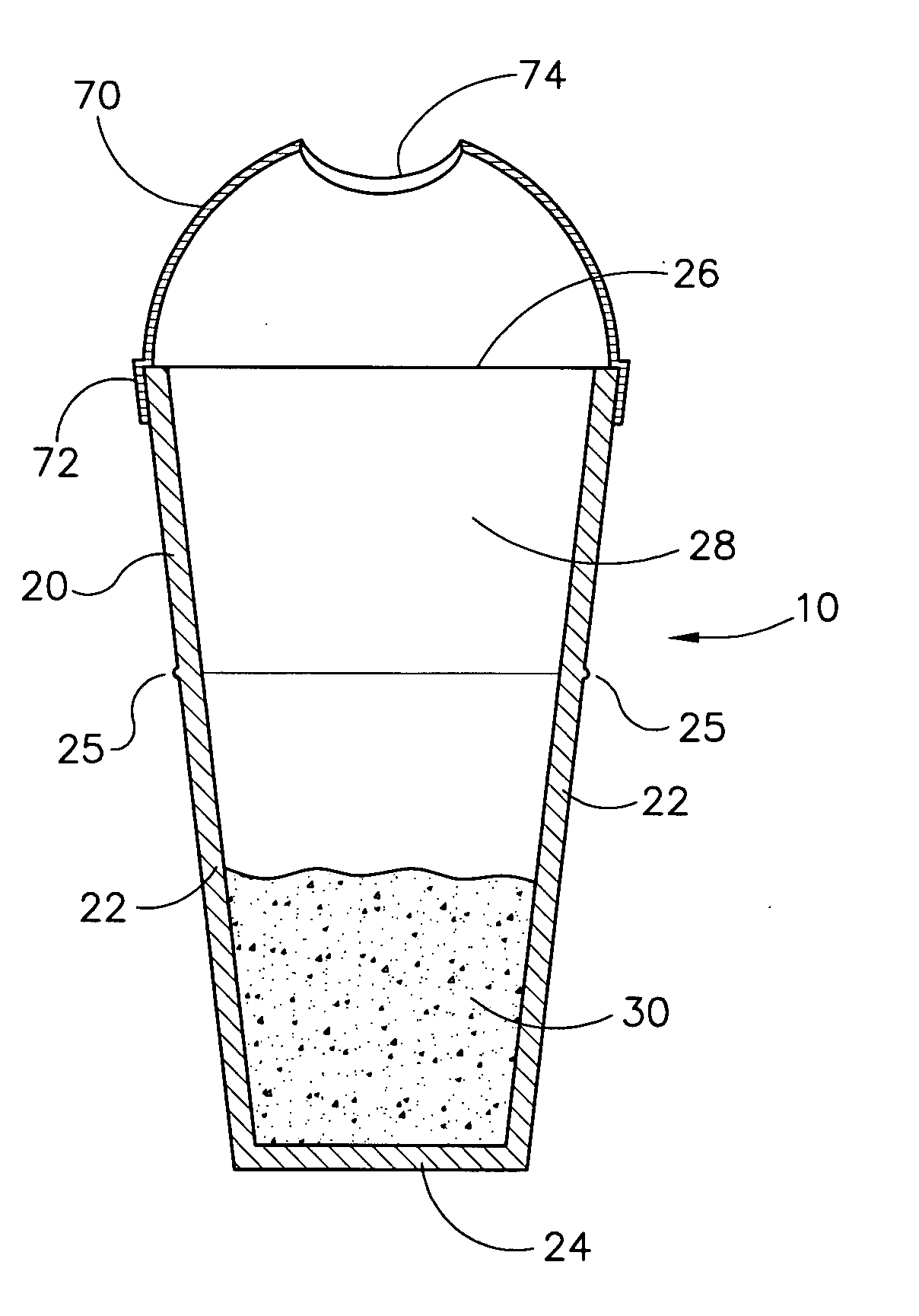 Combined preparation and apparatus for use with a food blender and method for making preparation