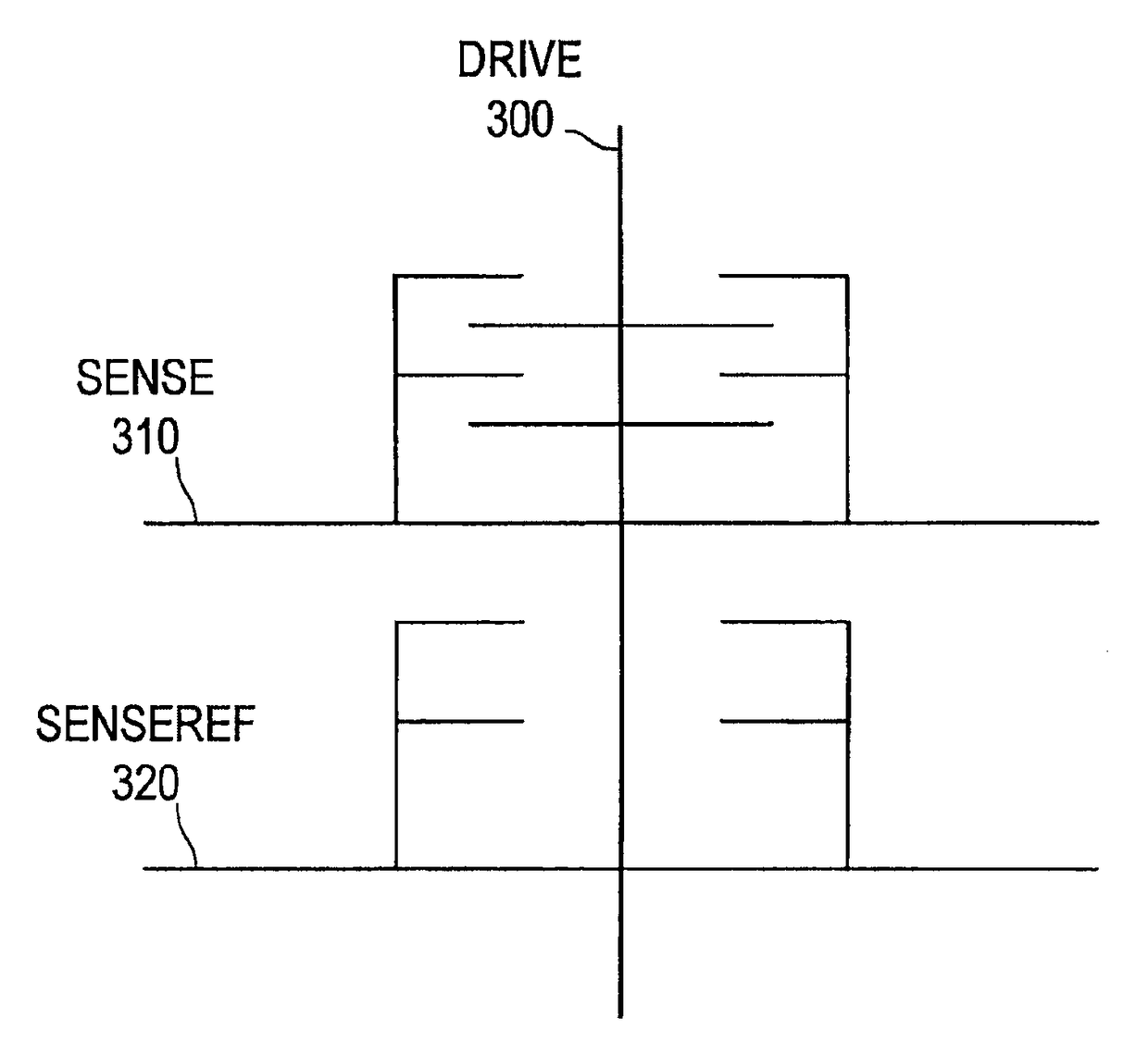 Differential sensing for a touch panel