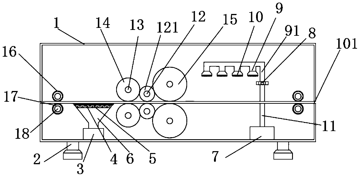 Device for conveying pages through printing machinery
