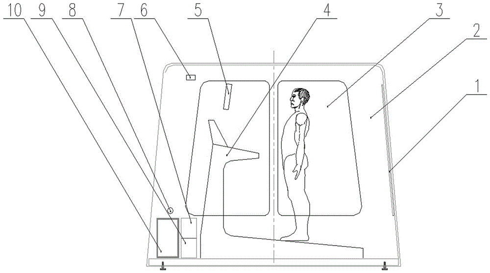 Four-season ecological exercise oxygen cabin