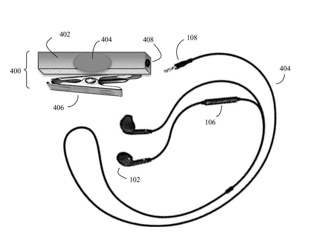 Wired wearable audio video to wireless audio video bridging device