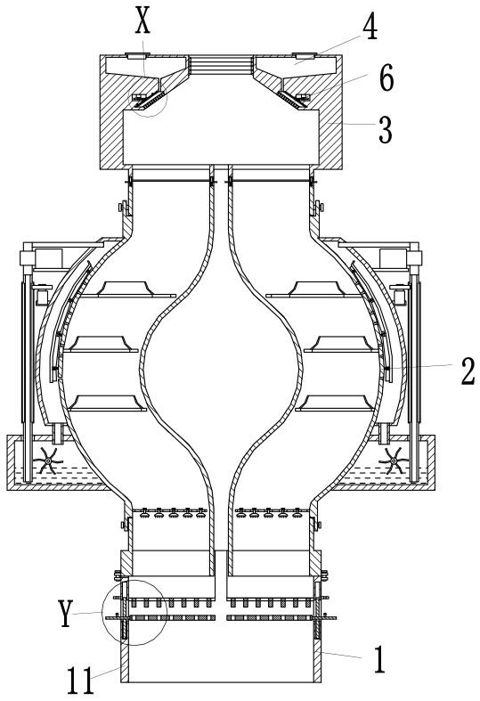 A kind of industrial flue gas purification treatment method