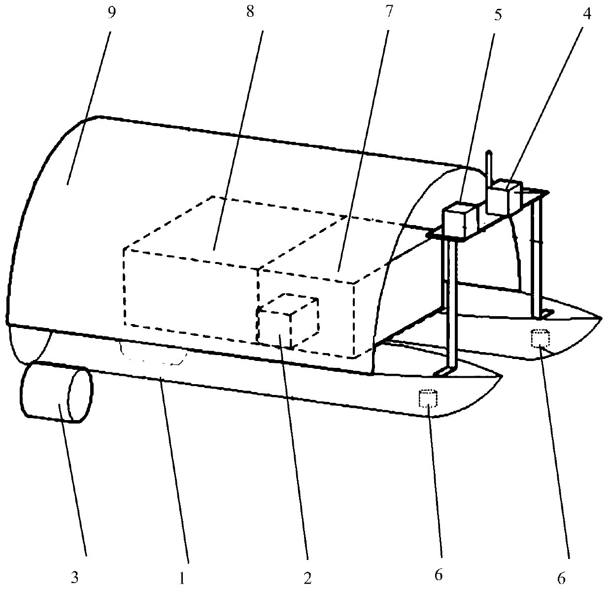 Solar unmanned boat for adjusting water temperature and adjustment method thereof