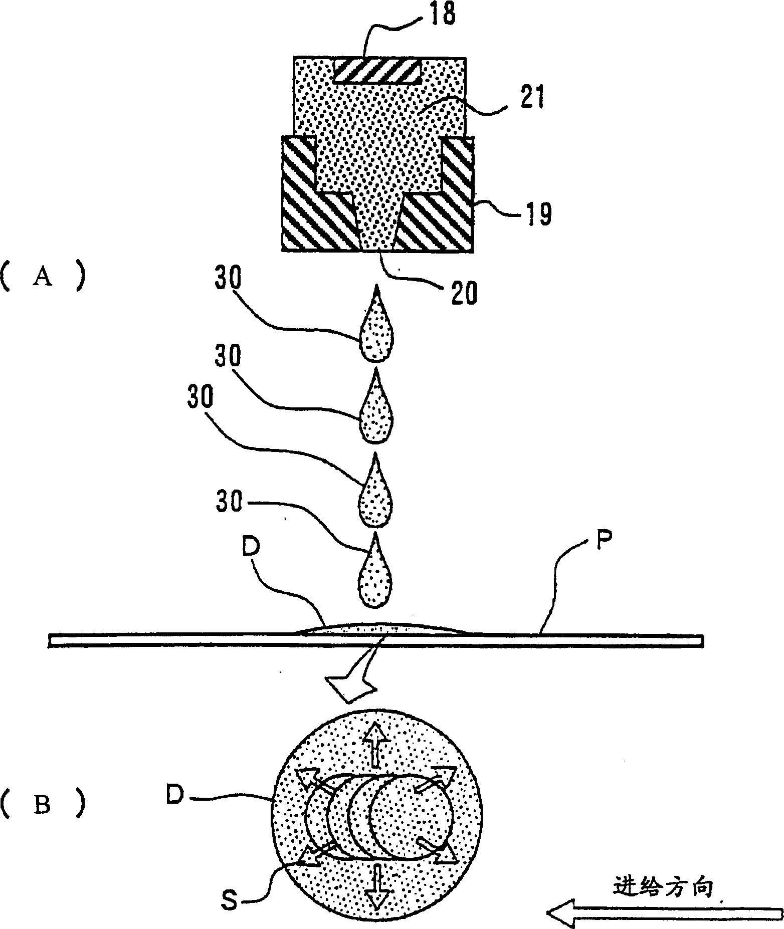 Liquid injecting method and injector