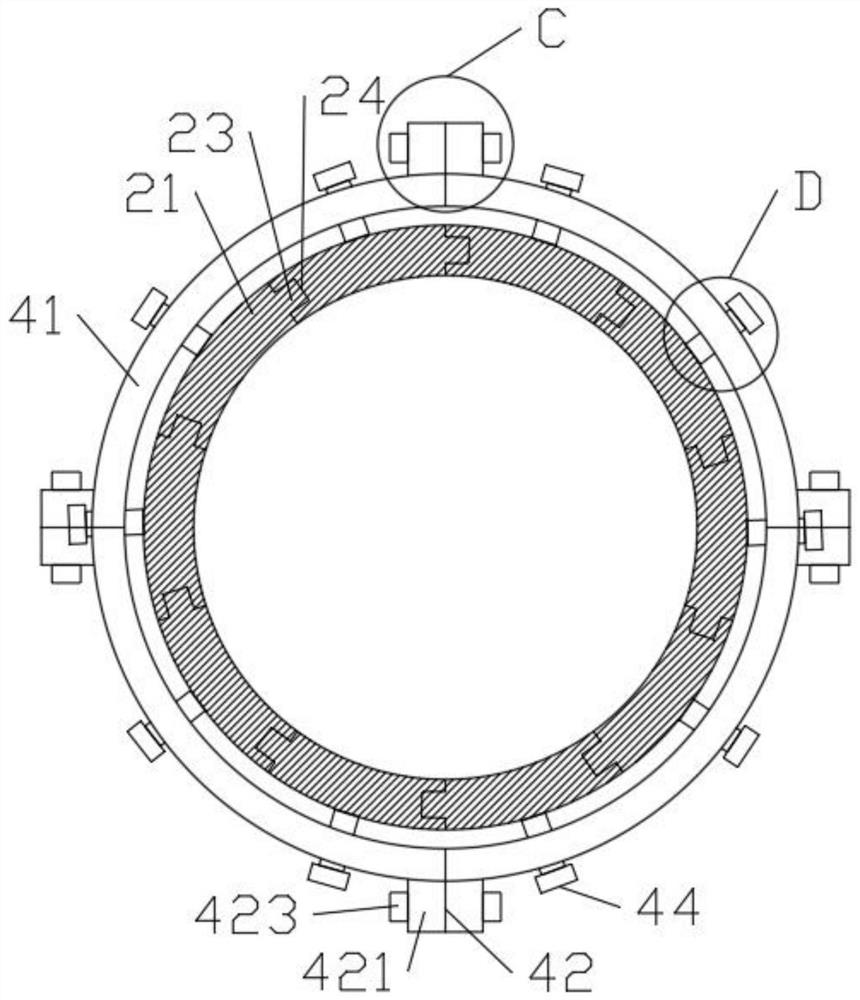 Cast-in-place stand column in civil construction and construction method thereof