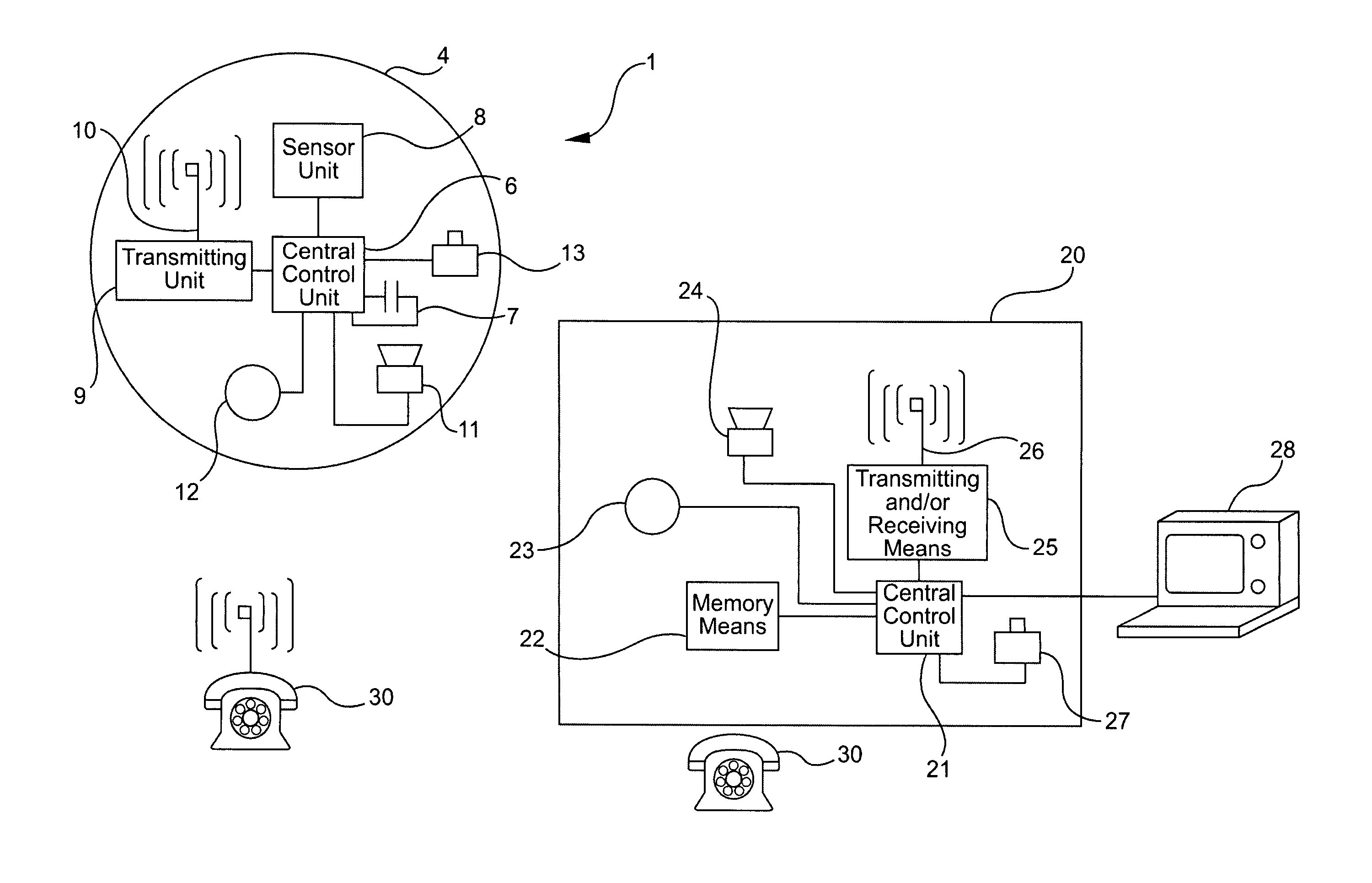 Method and apparatus for registering movement patterns of human beings