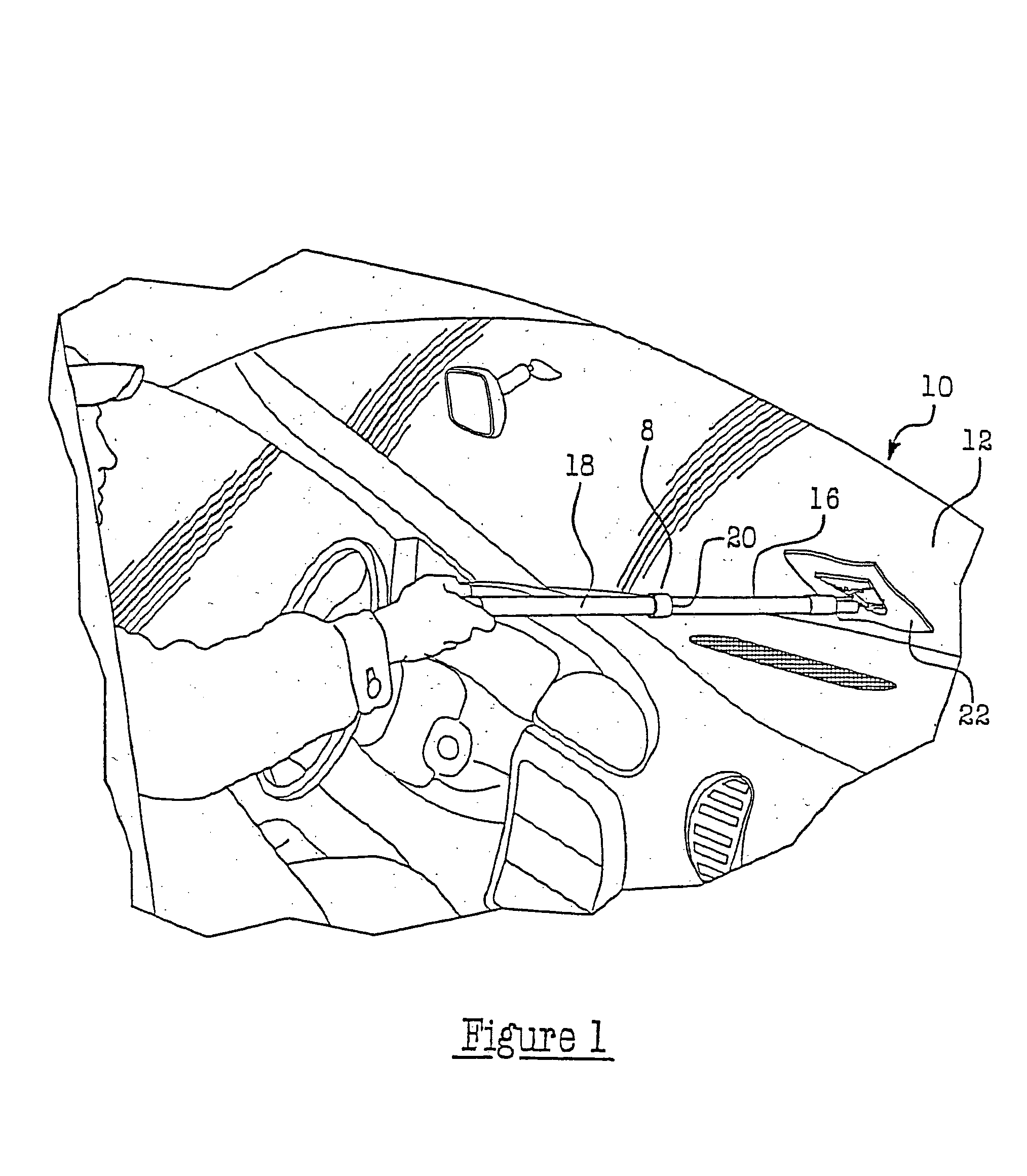Apparatus for cleaning or otherwise engaging glass or another surface and method for using the same