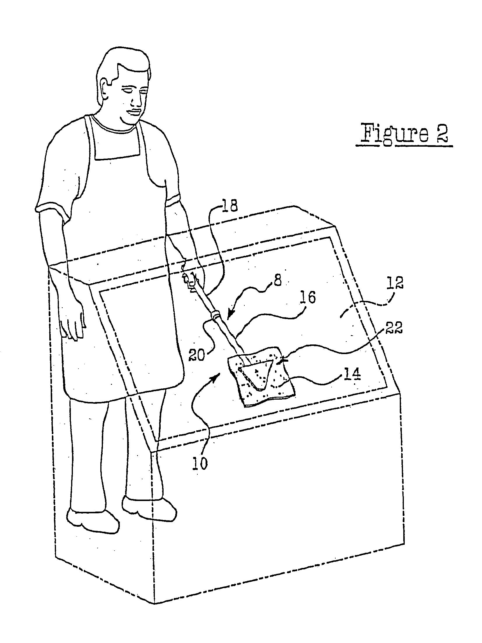 Apparatus for cleaning or otherwise engaging glass or another surface and method for using the same