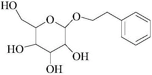 Electronic cigarette liquid containing phenylethanol glycosides