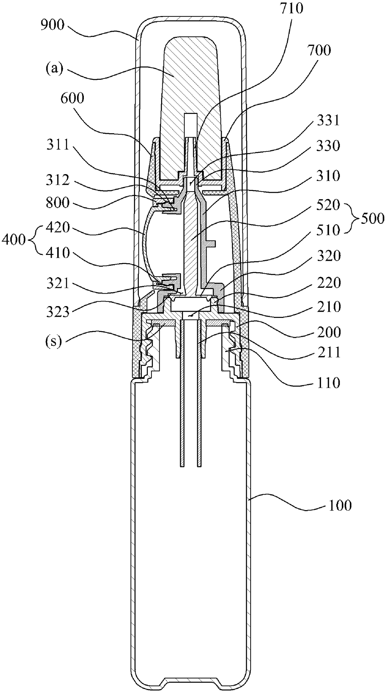 Pump-type cosmetic container having side button