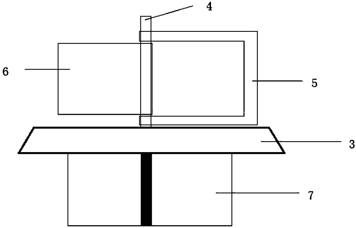 Substation electricity testing cart platform positioning device