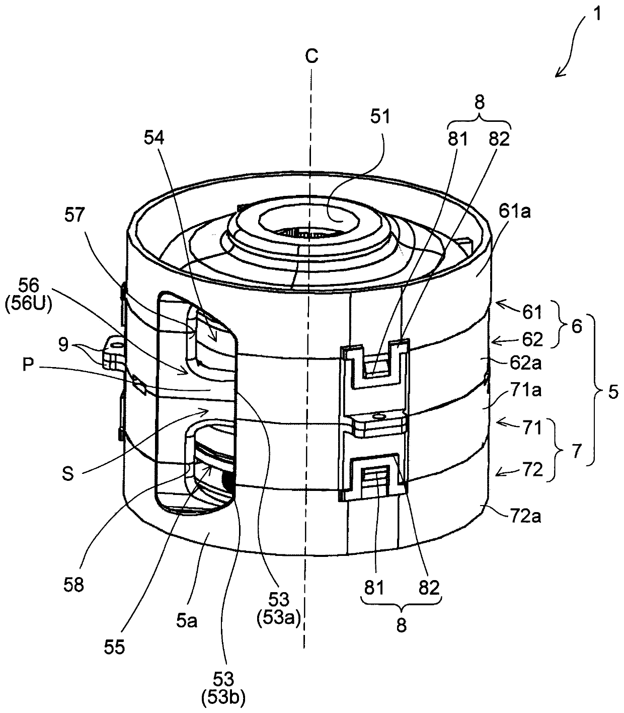 Air blower and air blowing device using same