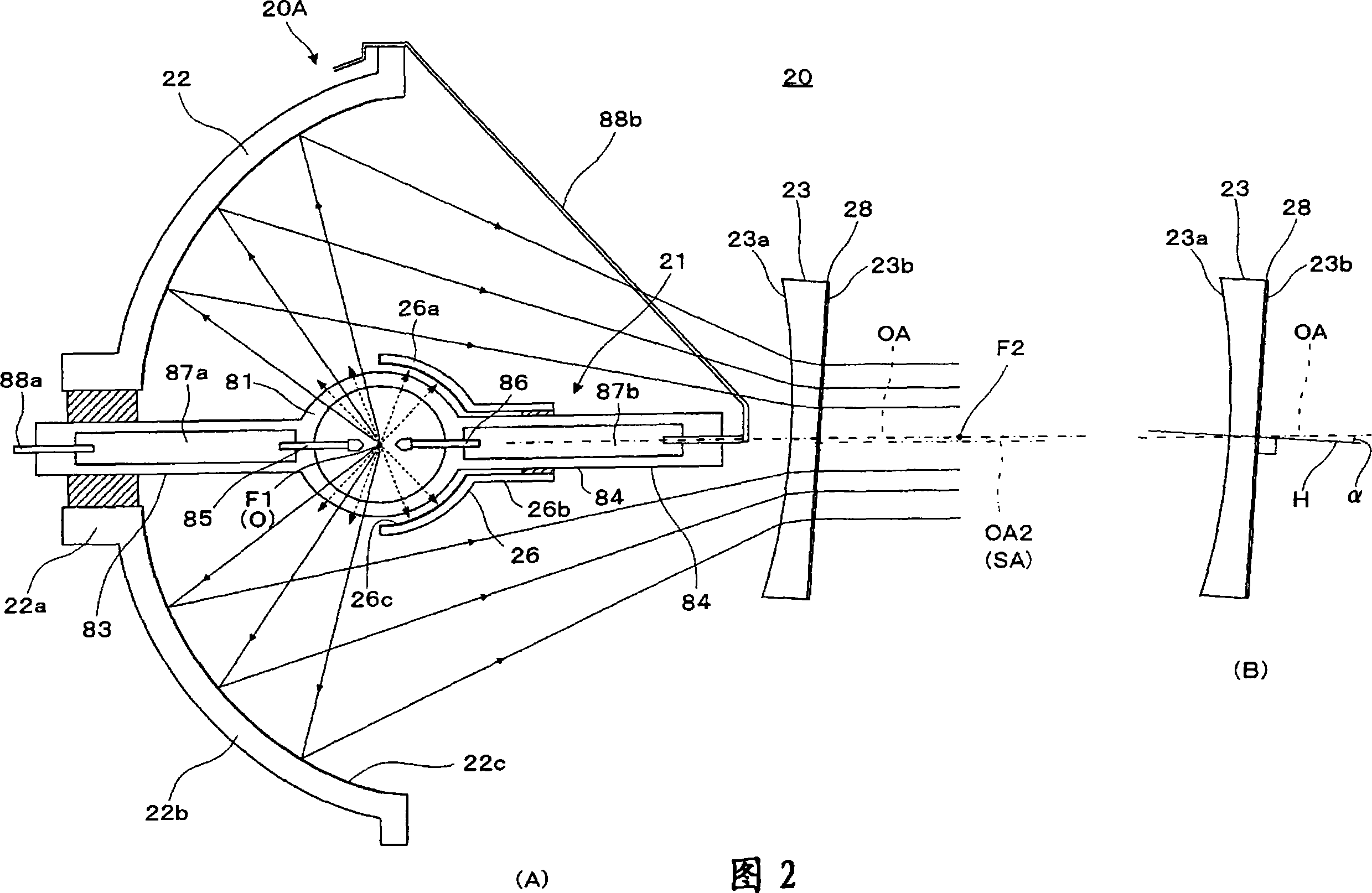 Illuminating device and projector