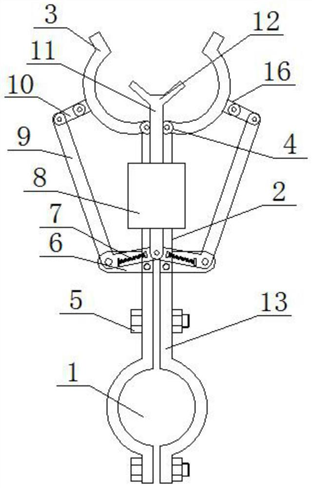 Drainage wire quick connecting device for strain clamp and use method thereof