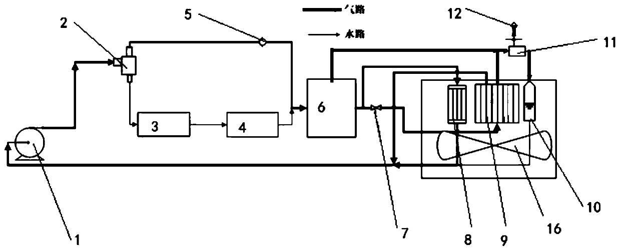 High-compactness diesel-electric hybrid power cooling system