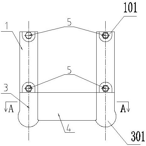 Split structure anti-corona type tubular busbar drainage clamp