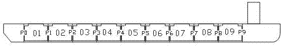 Real-time calculation method for calculating subdivision operation quantity of ship