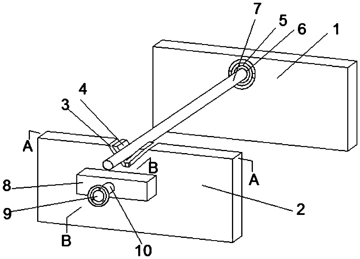 Material guide eccentric adjustment device and adjustment method for waterproof cloth production