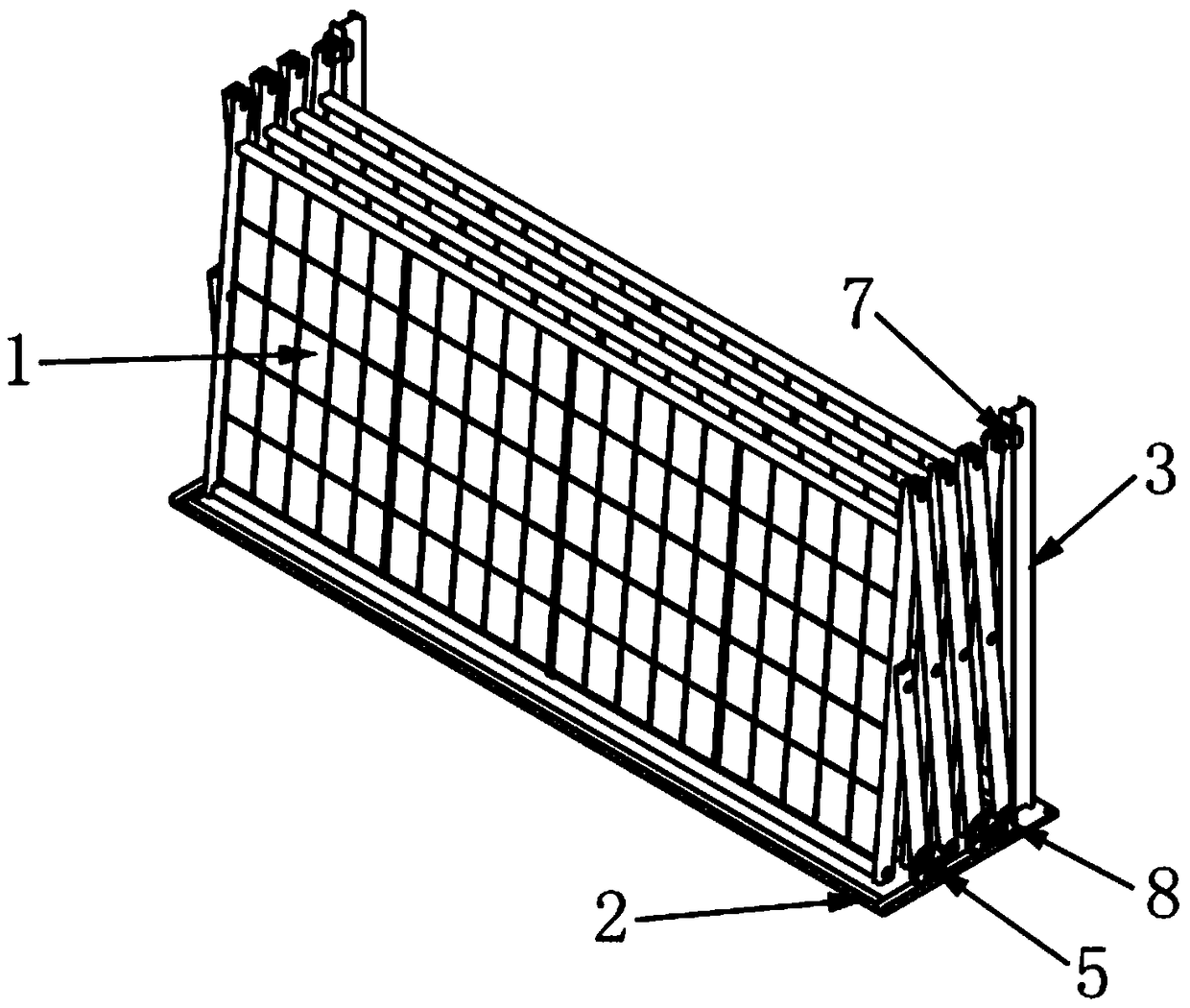 Folding type photovoltaic power station