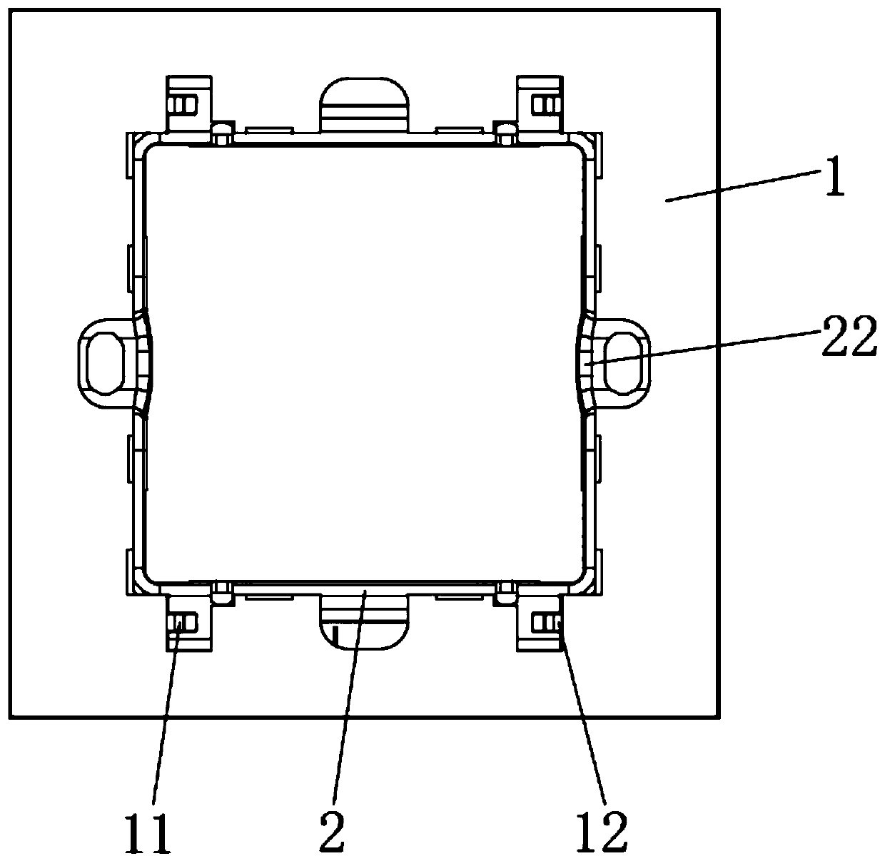 Switch panel mounting box