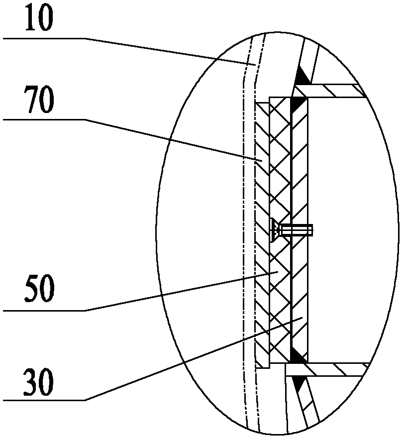 Inter-arm positioning method and structure of crane boom, crane boom and crane