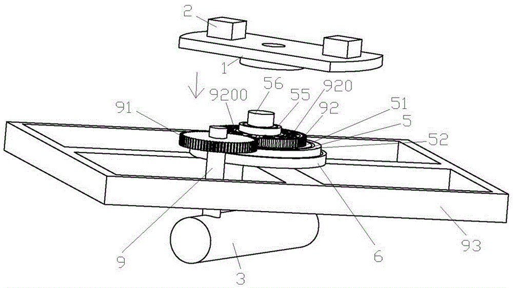 A high-energy gyromagnetic massage chair structure