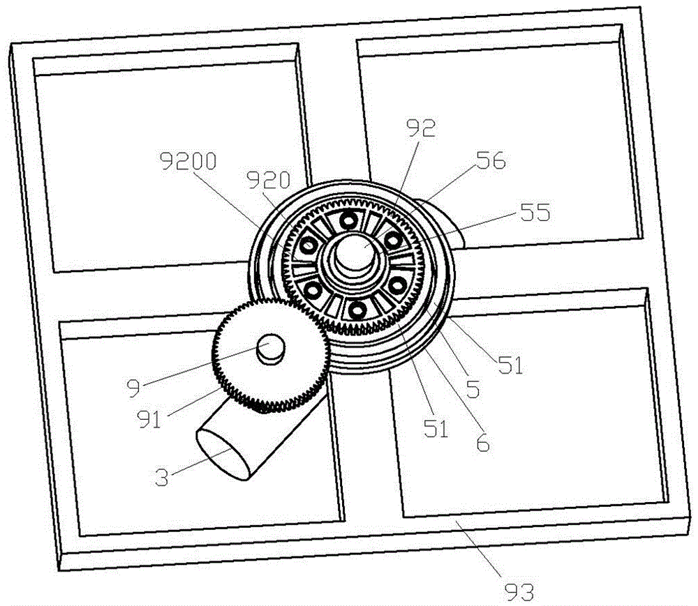 A high-energy gyromagnetic massage chair structure