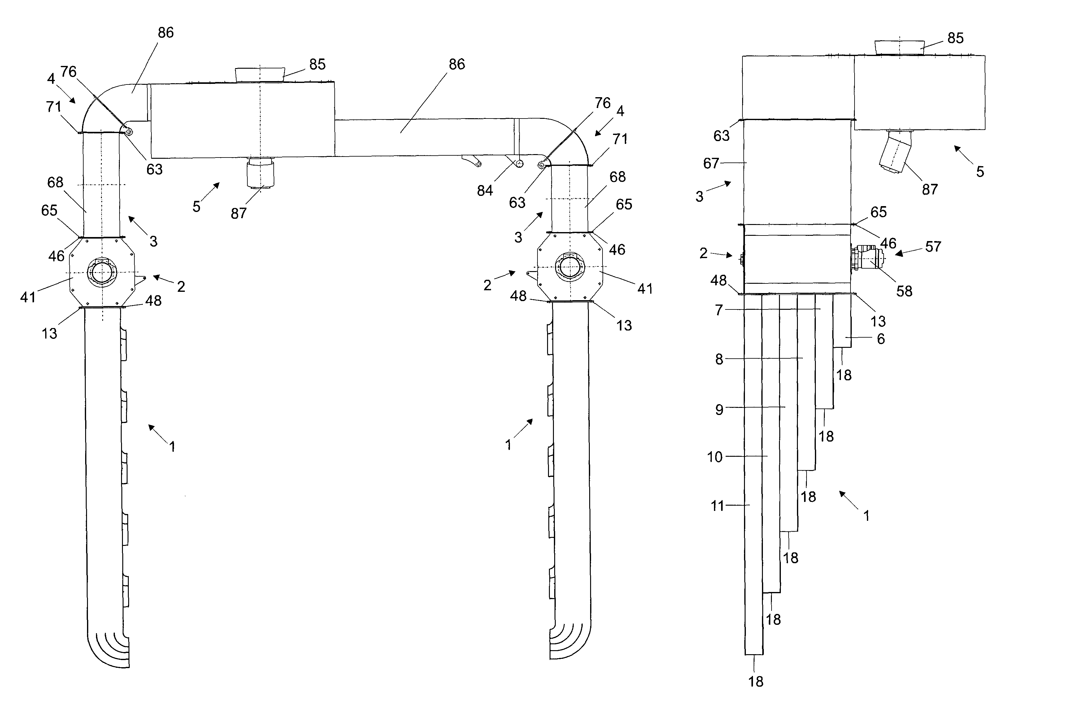 Air blast soft fruit harvesting device