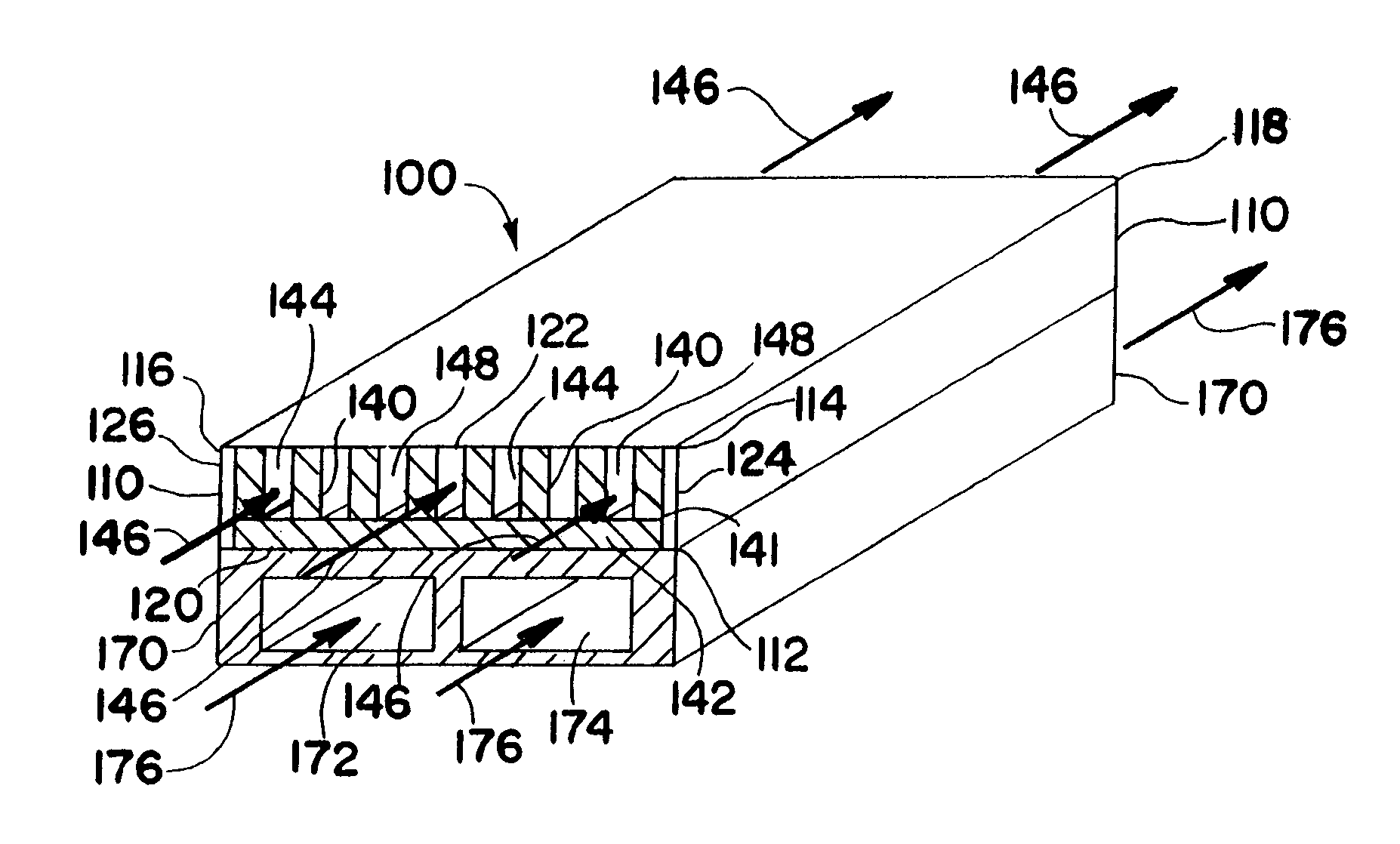 Microchannel with internal fin support for catalyst or sorption medium