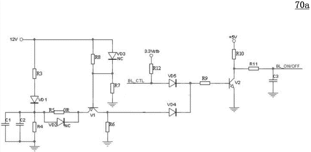 Display device and liquid crystal screen backlight sequential control circuit thereof