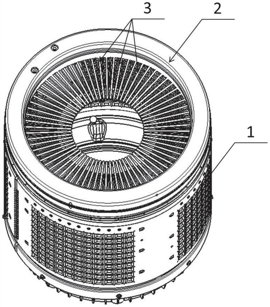 Inner barrel structure capable of preventing water splashing during washing and washing machine
