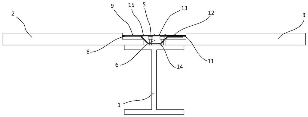 Fabricated floor slab wet connection knot and connection method