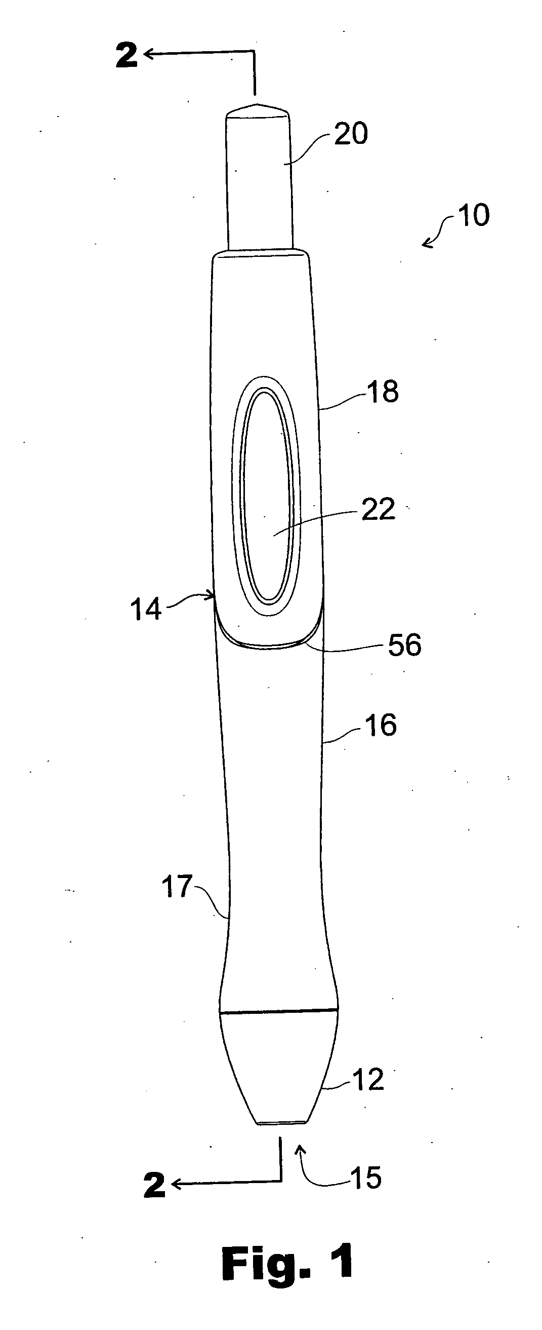 Capless retractable sealed marking instrument with forward chamber