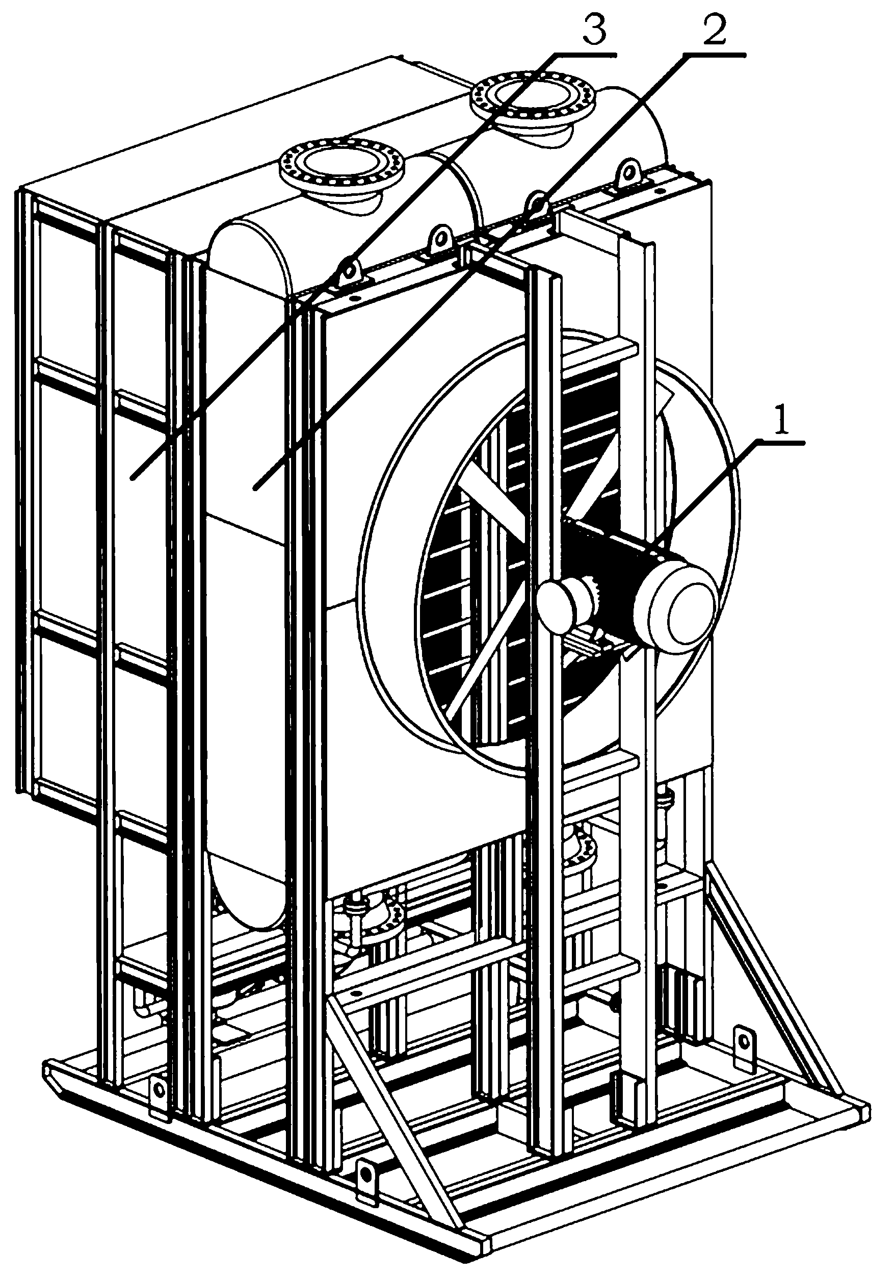 Plate-type wet air cooler