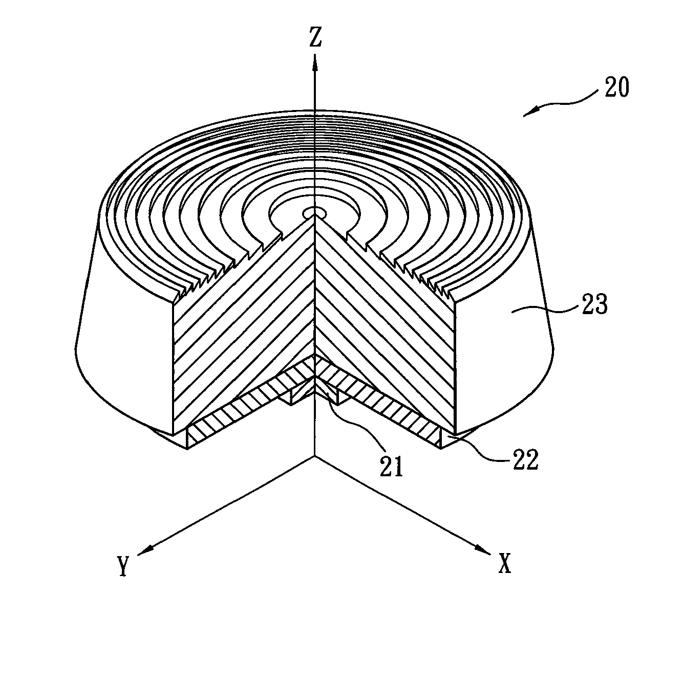 Plano-fresnel LED lens and LED assembly thereof