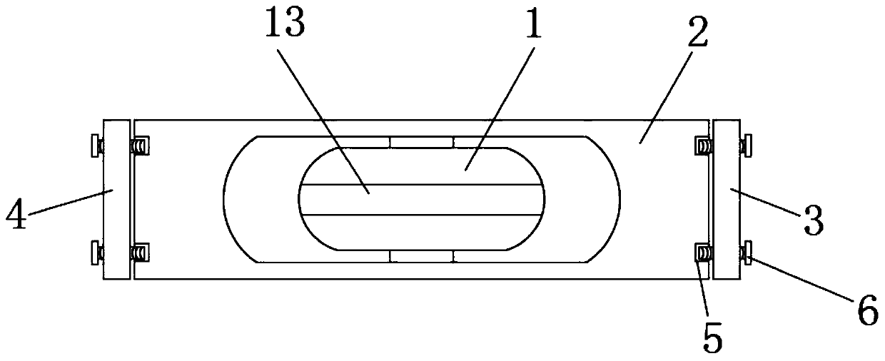 Stable support for guide wheel in whole rope hole sawing stone mining hole