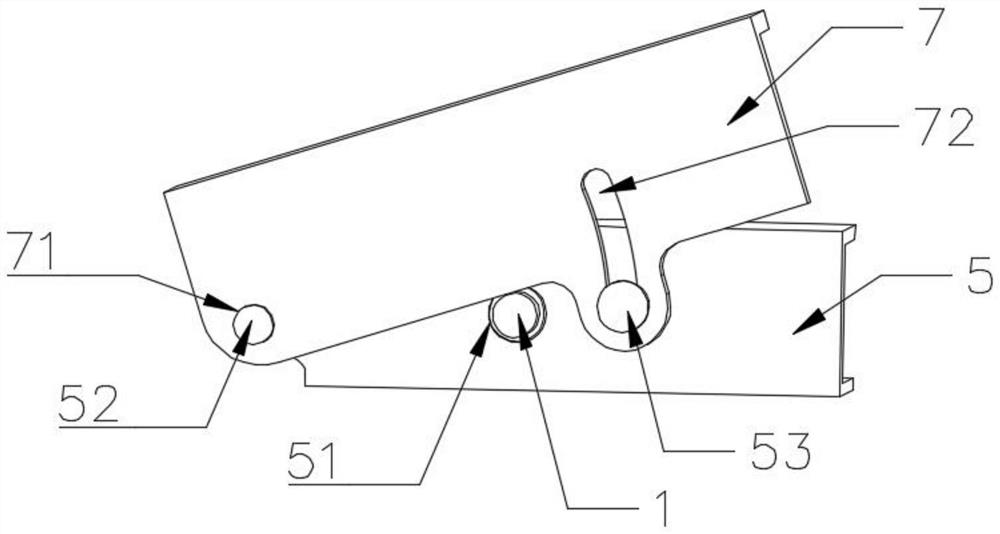 Riveting type active engine hood hinge capable of preventing function failure of locking elastic pin