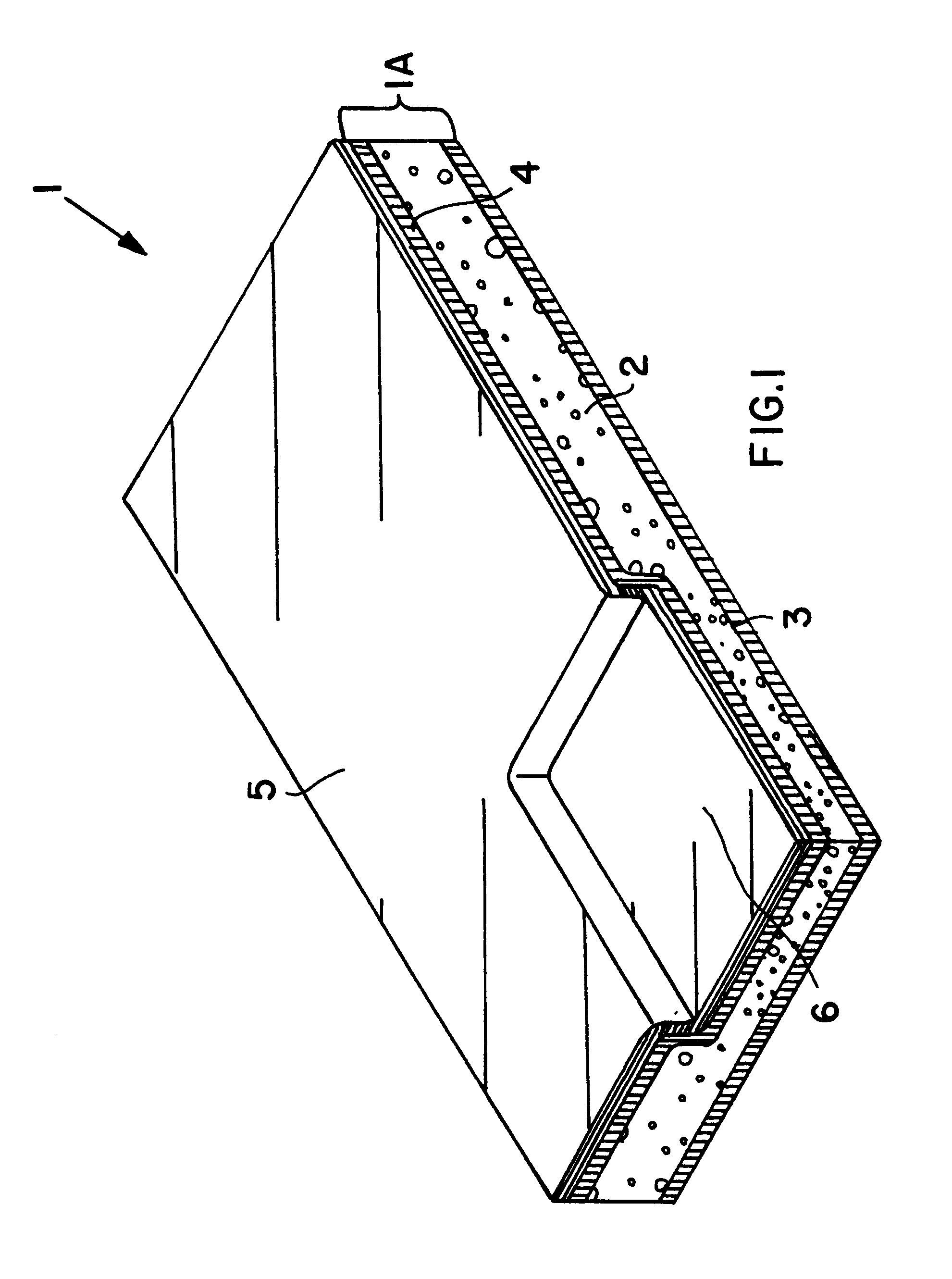 Composite structural panel with thermoplastic foam core and natural fibers, and method and apparatus for producing the same