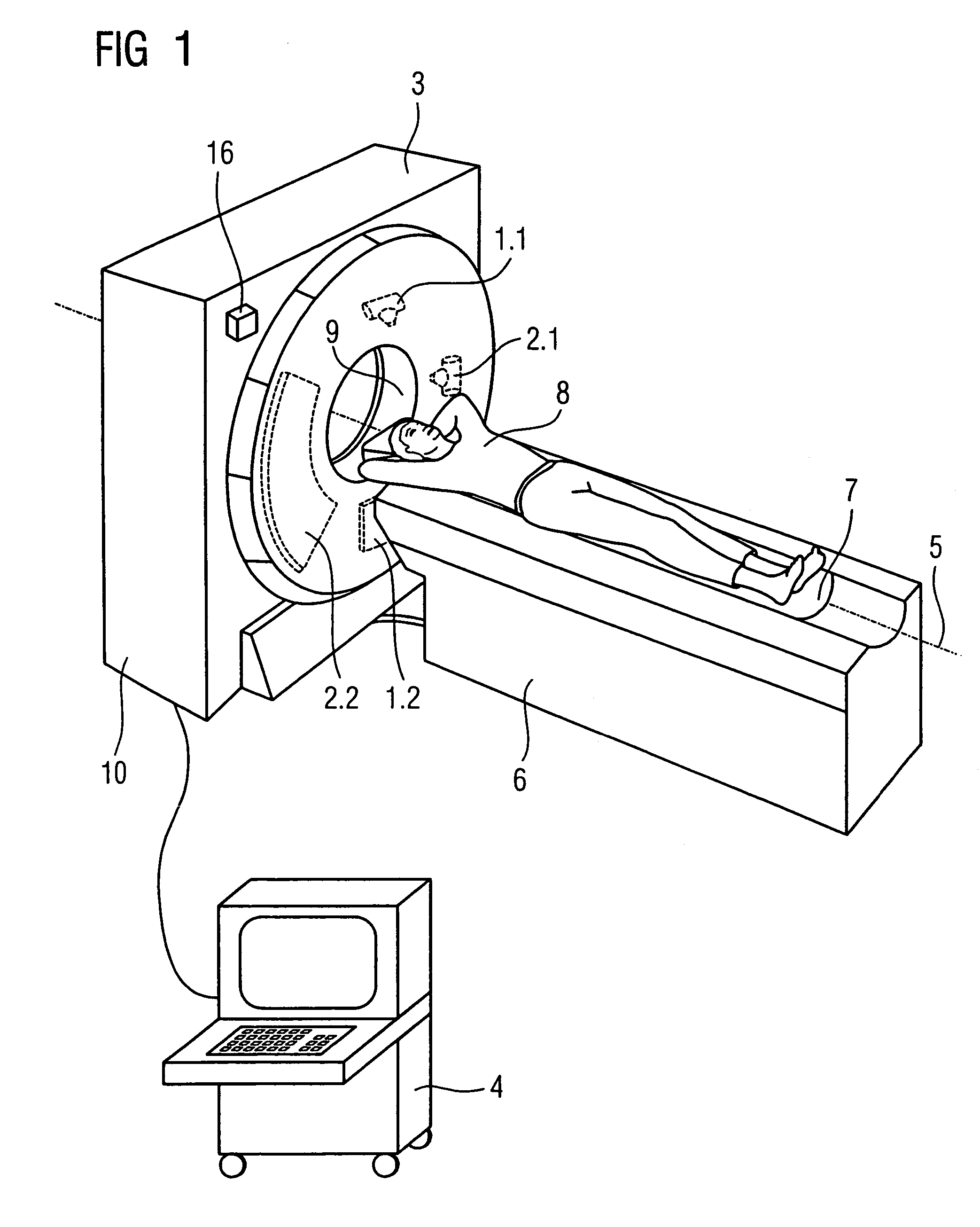 Imaging tomography apparatus with two acquisition systems, and method for determining their system angles