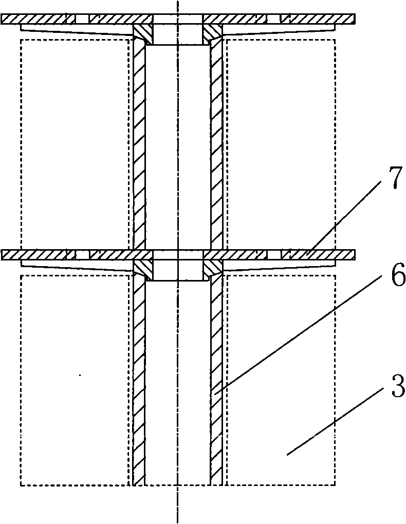 Suspending type convection current clamp method for bell type annealing furnace