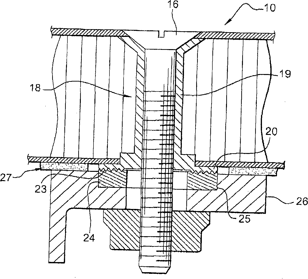 Device for fixing a lightweight panel on a support