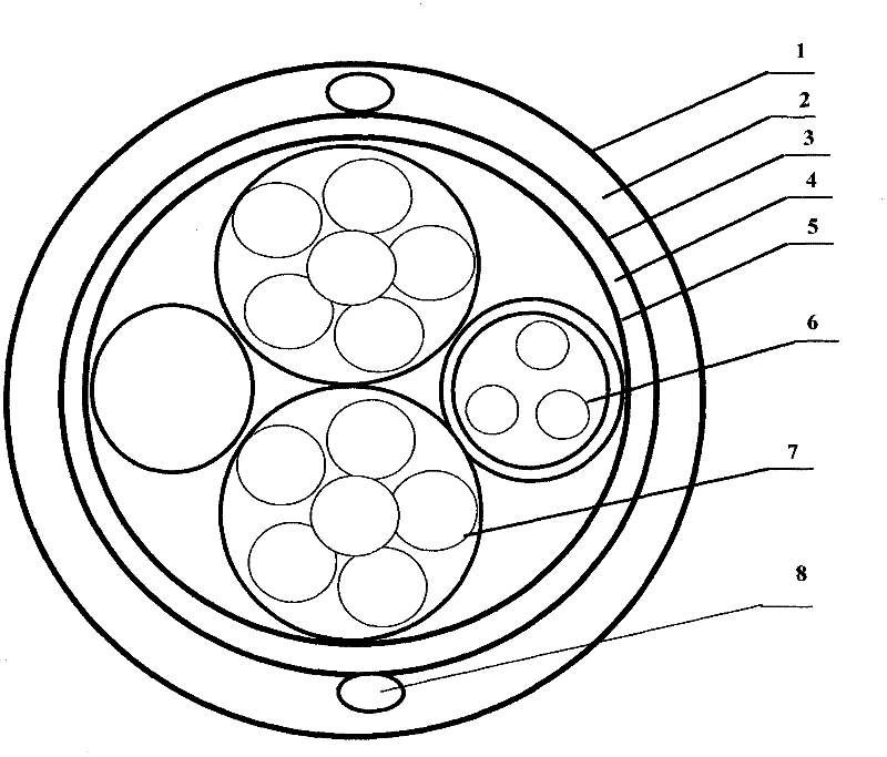 Optical fiber composite low-voltage cable