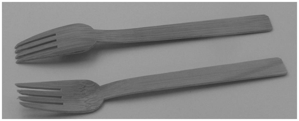 A kind of preparation method of bamboo slice homogenization bamboo tableware