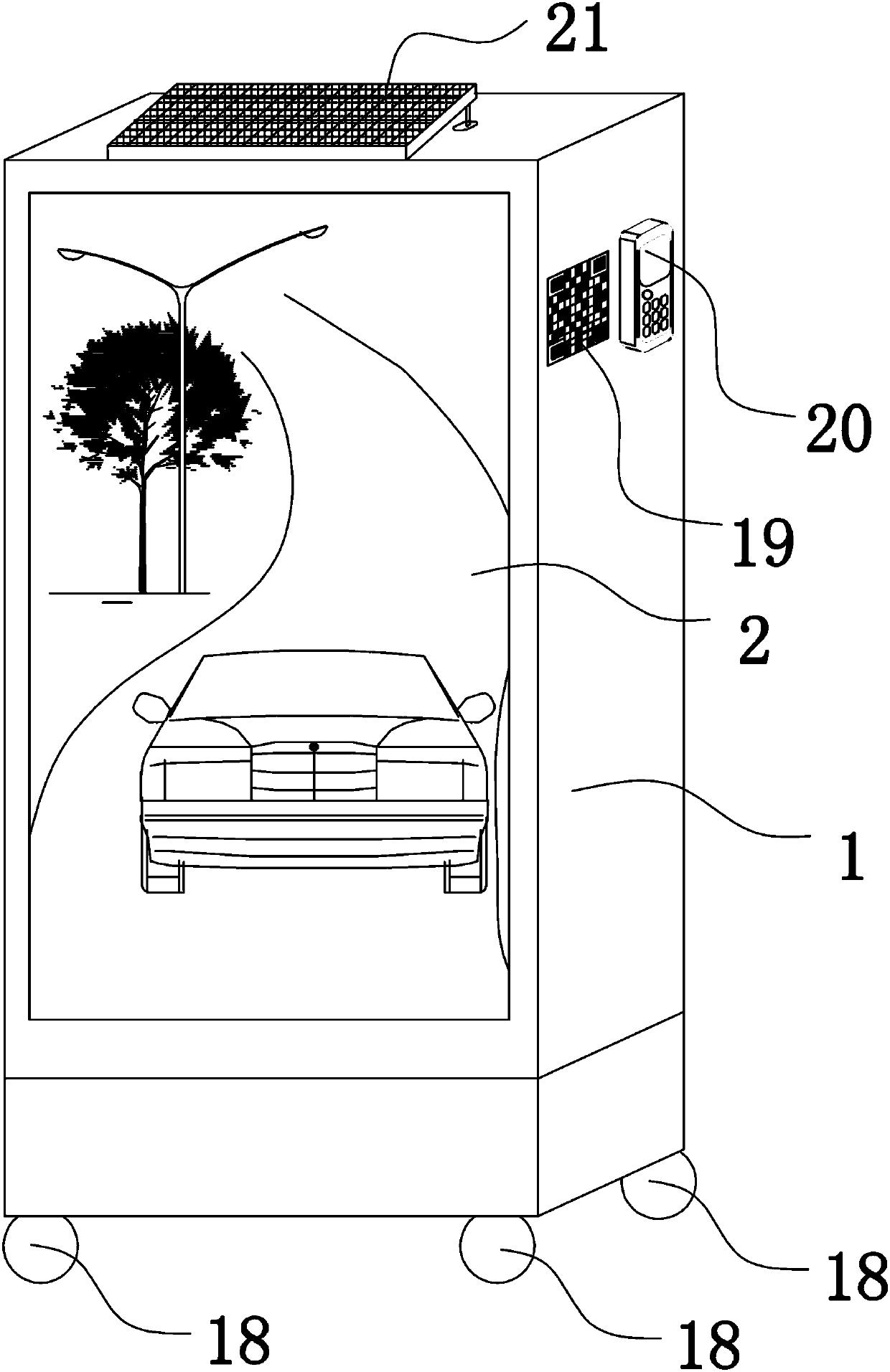 Double-sided display shared advertisement board