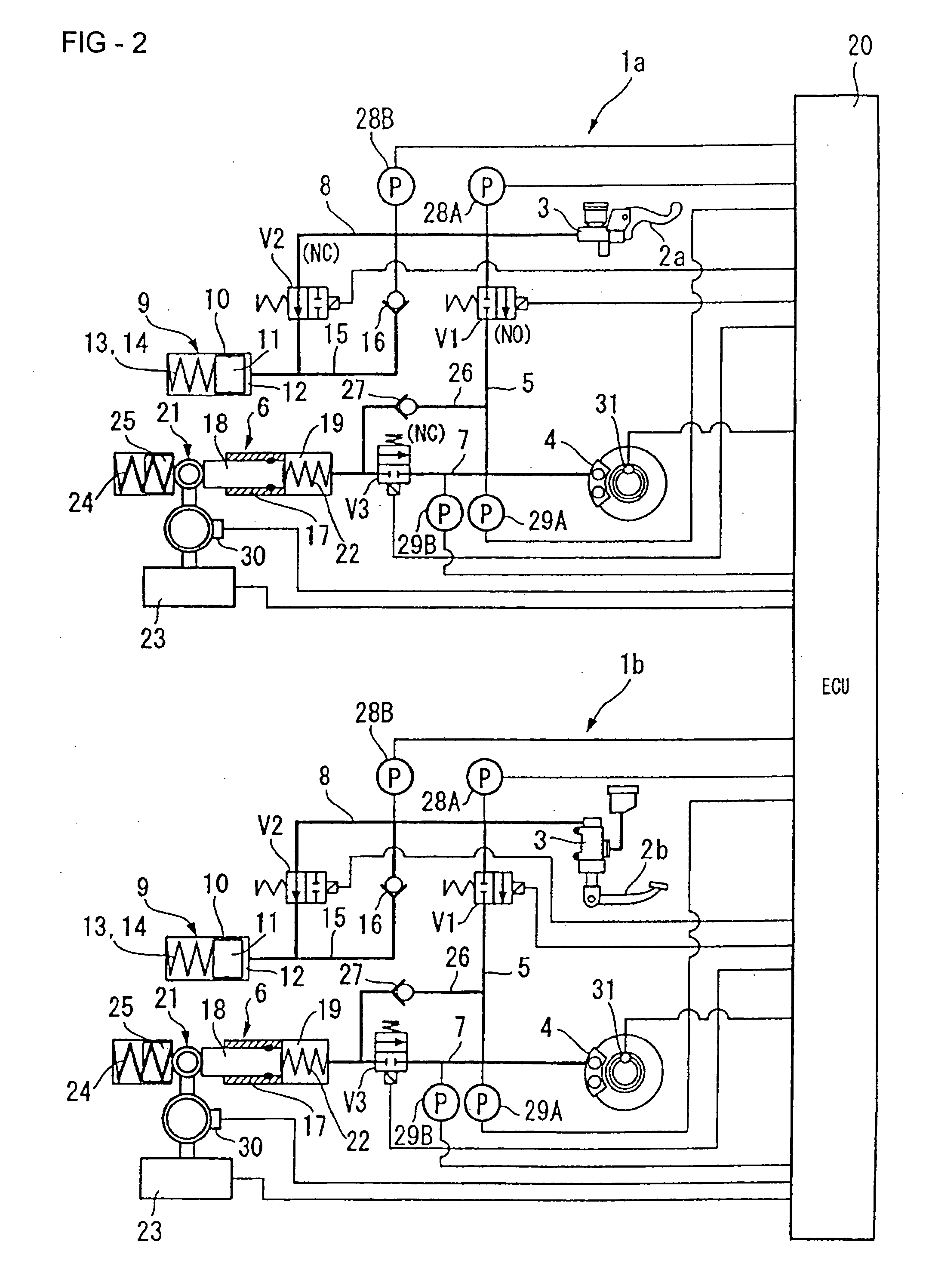 Electronic braking device